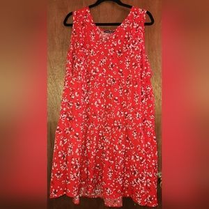 Orange floral Shein XXL baby doll dress